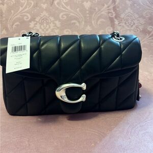 Coach Quilted tabby 26 with silver hardware NWT